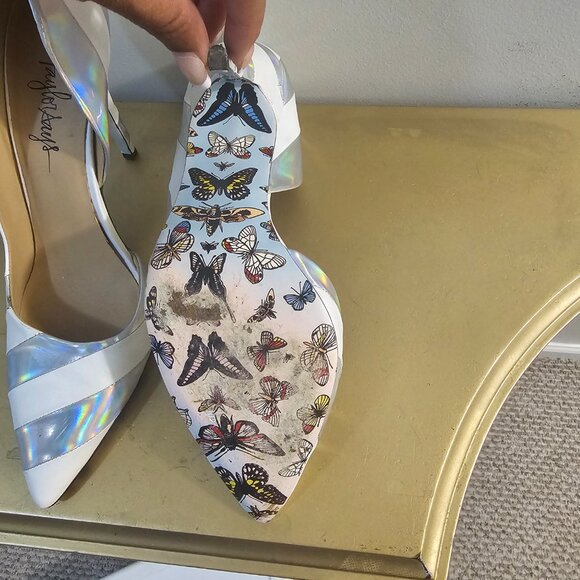 TAYLOR SAYS Miko Hologram Striped Stilettos - Picture 3 of 7